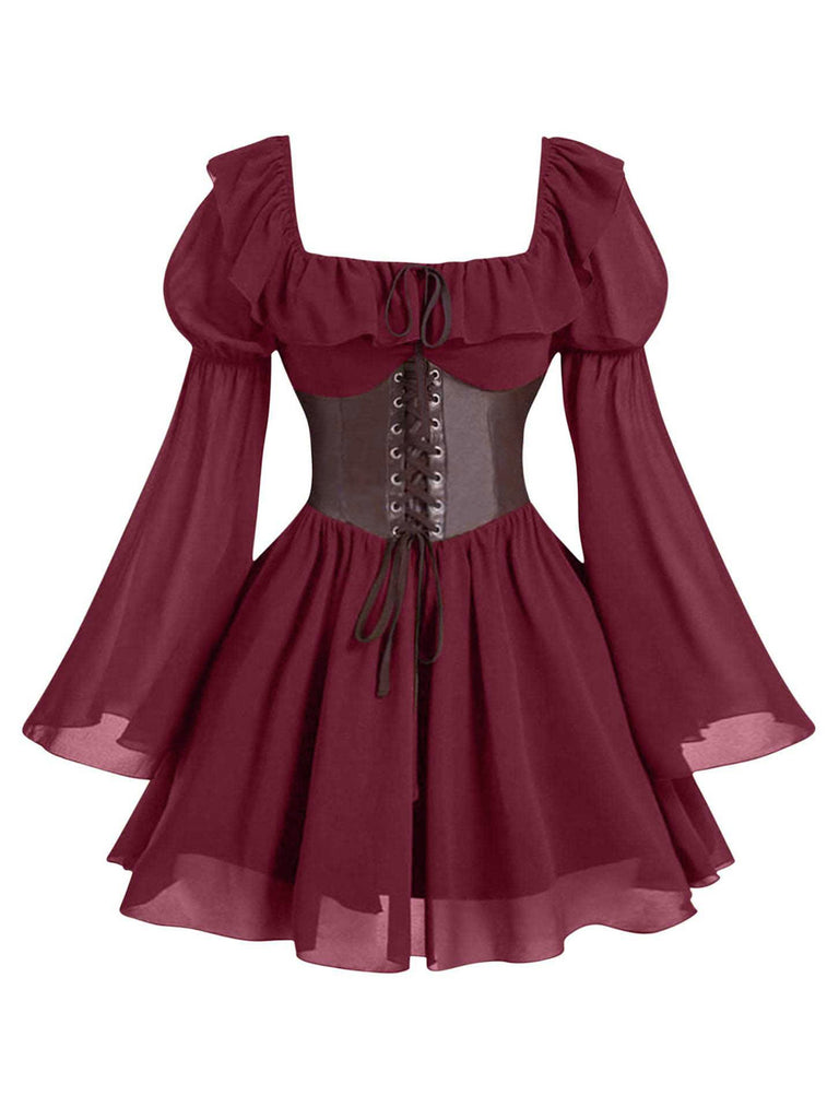 1950s Square Neck Vintage Classic Dress 6