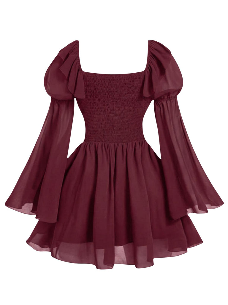 1950s Square Neck Vintage Classic Dress 7