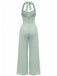 1950s Halter Backless Sleeveless Minimalist Jumpsuit, vintage romper, retro jumpsuit - perfect for women who love vintage and retro fashion