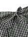 1950s Halter Gingham Plaids Bow Romper - vintage jumpsuit, retro fashion