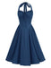 1950s Halter Solid Swing Corset Dress — the kind of 1950s dress that makes strangers smile