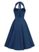 1950s Halter Solid Swing Corset Dress — a 1950s silhouette that turns sidewalks into runways