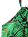 1950s Halter Tropical Palm-Leaf Romper - vintage jumpsuit, retro fashion