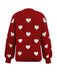 1950s Heart Dots Knitted Solid | 1950s | vintage fashion, retro style