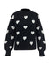 1950s Heart Dots Knitted Solid | 1950s | vintage fashion, retro style
