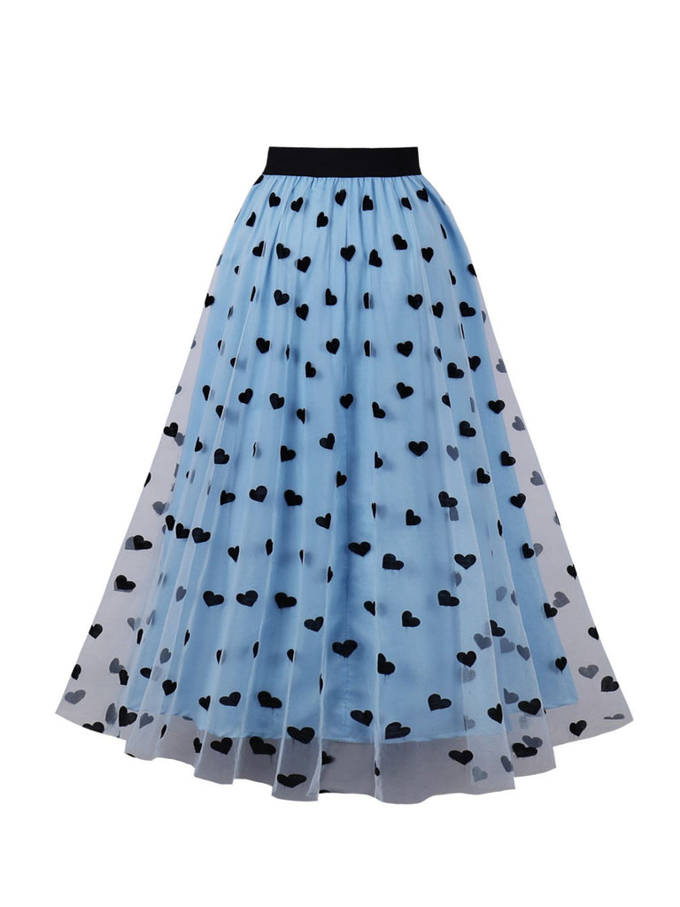 1950s Heart High Waist Swing Skirt — vintage elegance for the modern woman