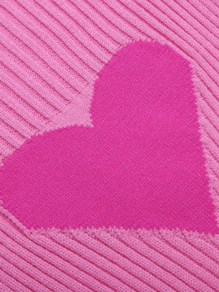 1950s Heart Knitted Patchwork Sweater — 1950s style that transcends decades