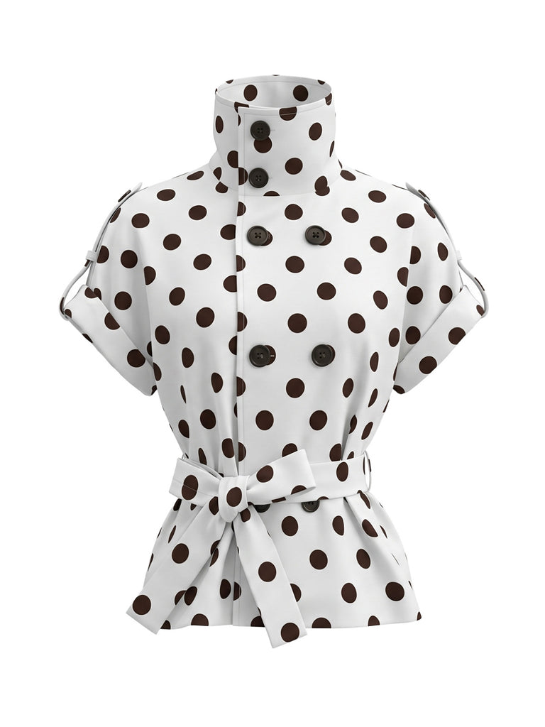 1950s Polka Dot Vintage Classic Jacket 6