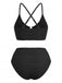 1950s High Waist Halter Tankini Set - vintage fashion, retro style