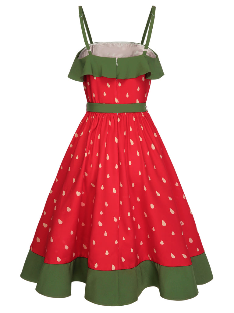 1950s Ice Ruffle Belt Dress | vintage dress, retro fashion, elegant style - perfect for retro fashion enthusiasts