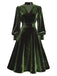 1950s Keyhole V-Neck Pearl Velvet Dress - vintage dress, retro fashion, rockabilly