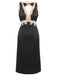 1950s Lace Backless V-Neck Satin Sleepwear — because 1950s glamour starts underneath