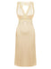 1950s Lace Backless V-Neck Satin Sleepwear: timeless style reimagined
