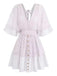 1950s Lace Patchwork Dress 11