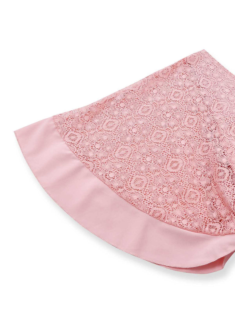 1950s Lace Patchwork Dress 4