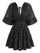 1950s Lace Patchwork Dress 7