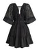 1950s Lace Patchwork Dress 8
