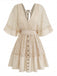 1950s Lace Patchwork Dress 9