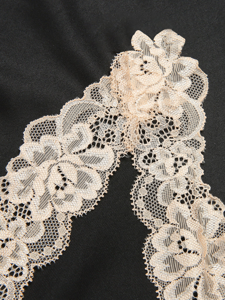 1950s Lace Patchwork Suspender Sleepwear, vintage fashion, retro style - perfect for women who love vintage and retro fashion