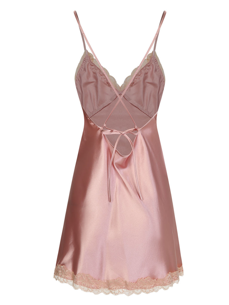 1950s Lace Patchwork Suspender Sleepwear | 1950s | vintage nightgown, retro sleepwear