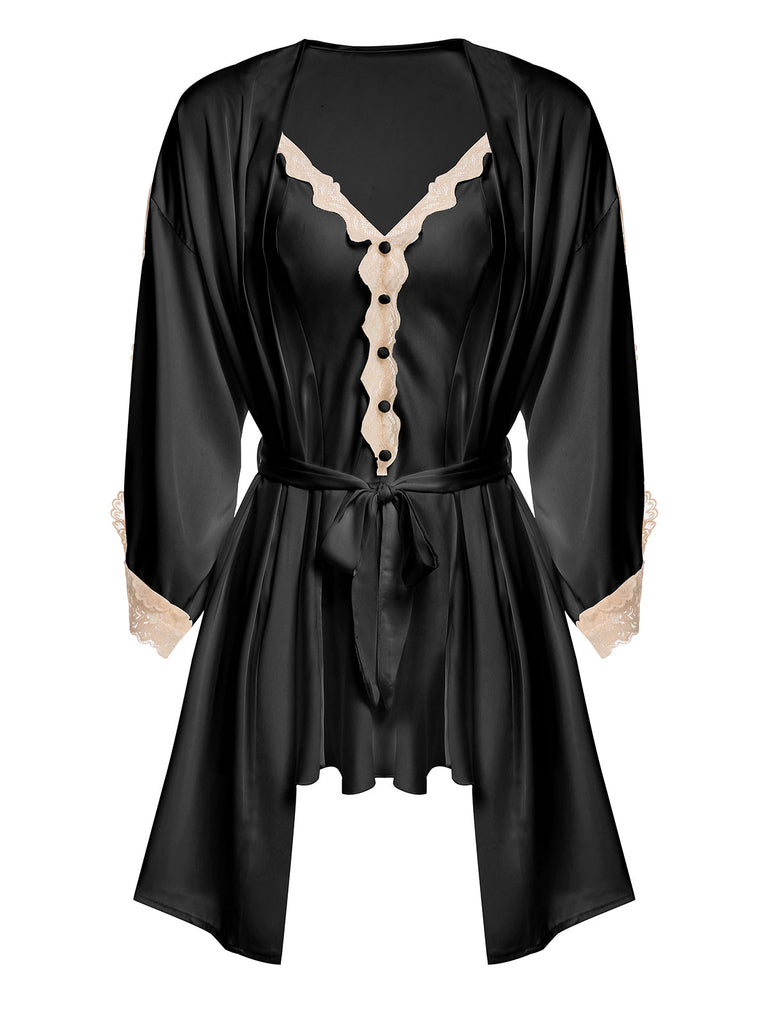 1950s Lace Spaghetti Strap Sleepwear: timeless style reimagined