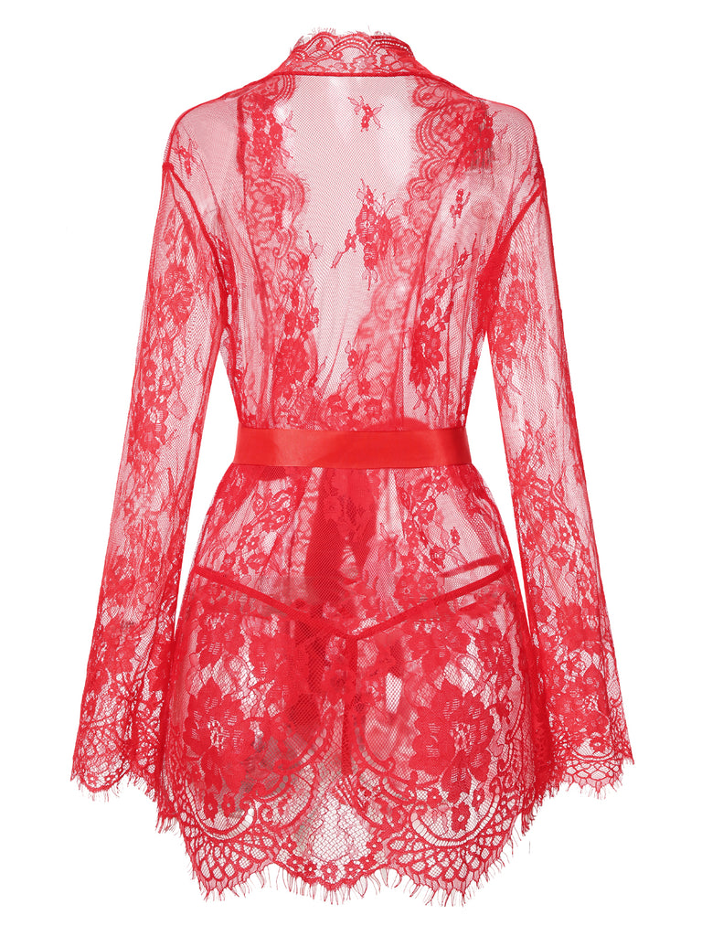 1950s Lace Translucent LaceUp Nightgown | 1950s | vintage dress, retro fashion