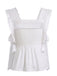 1950s Lace-Trim Bows Pleated Babydoll Top, vintage top, retro blouse - perfect for women who love vintage and retro fashion