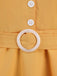 1950s Lapel Belted Solid Dress — the kind of 1950s dress that makes strangers smile