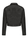 1950s Lapel Leather Long Sleeve Jacket - vintage fashion, retro style