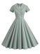 1950s Lapel Plaids Belted Dress — the kind of 1950s dress that makes strangers smile