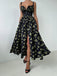 1950s Lemon Print V-Neck Side Slit High Waist Dress, vintage dress, retro fashion, rockabilly, pin-up fashion - perfect for women who love vintage and retro fashion