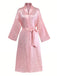 1950s Leopard Print Lace-Up Robe - vintage fashion, retro style