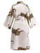 1950s Leopard Print Satin Robe with Belt - vintage fashion, retro style
