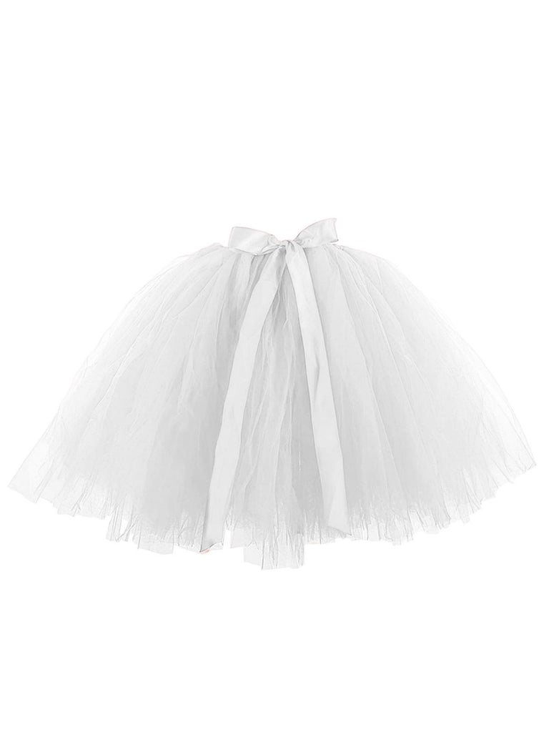 1950s Mesh Bow Tie Underskirt Petticoat - vintage skirt, retro style