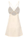 2PCS Apricot 1950s Floral Straps Slit Nightgown & Robe - vintage nightgown, retro sleepwear