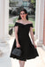 1950s Off Shoulder Swing Dress: timeless style reimagined
