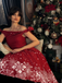 1950s Off-shoulder Snowflake Dress - vintage dress, retro fashion, rockabilly