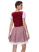 She slips into this 1950s Oktoberfest Puff Sleeves Gingham Plaid Dress and suddenly it's a 1950s daydream