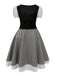 1950s Oktoberfest Puff Sleeves Gingham Plaid Dress — the kind of 1950s dress that makes strangers smile
