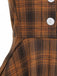 1950s Peter Pan Collar Plaid Swing Dress - vintage dress, retro fashion, rockabilly