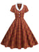 1950s Peter Pan Collar Plaid Swing Dress - vintage dress, retro fashion, rockabilly