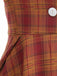 1950s Peter Pan Collar Plaid Swing Dress - vintage dress, retro fashion, rockabilly