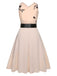 1950s Pink Butterfly Sleeveless Dress With Belt - vintage dress, retro fashion, rockabilly