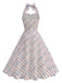1950s Plaid Halter Sweetheart Neck Dress - vintage dress, retro fashion, rockabilly