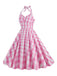 1950s Plaid Halter Swing Dress — the kind of 1950s dress that makes strangers smile