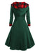 1950s Plaid Hooded Button Dress — vintage elegance for the modern woman
