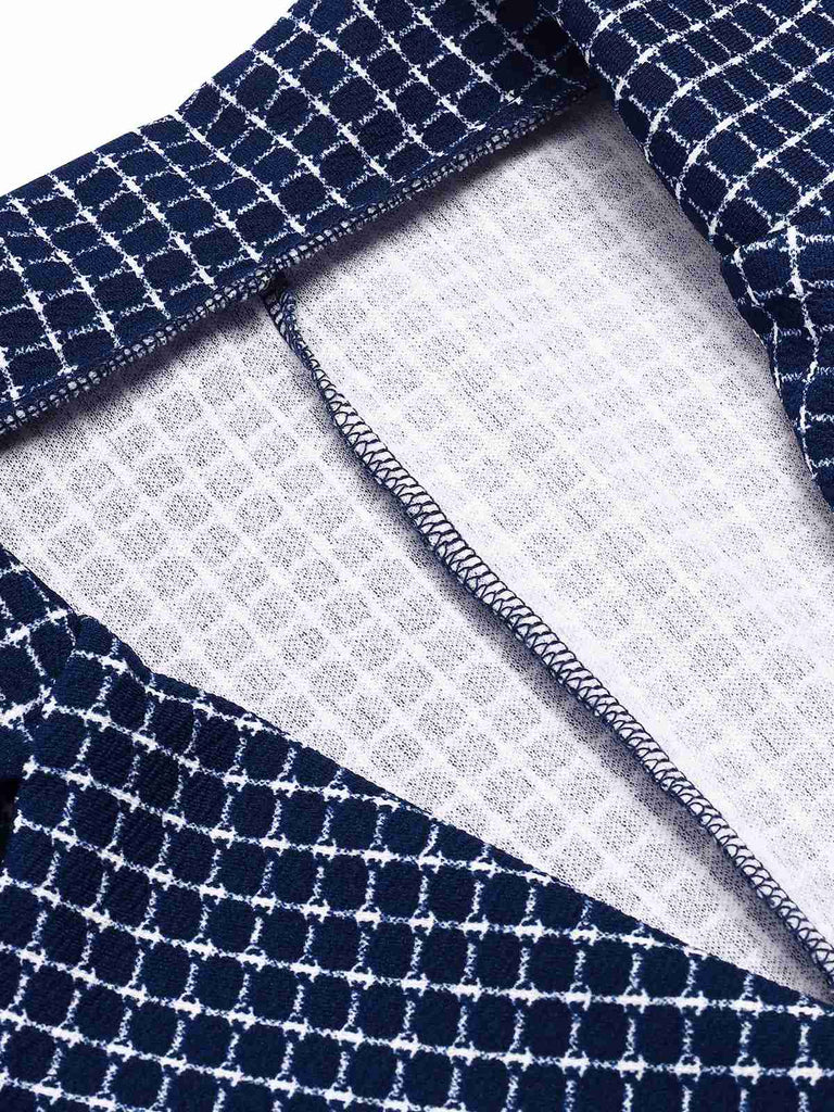 1950s Plaid Notch Lapel Double Breasted Coat, vintage coat, retro outerwear - perfect for women who love vintage and retro fashion