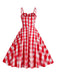 1950s Plaid Strap Cotton Swing Dress: timeless style reimagined