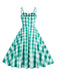 1950s Plaid Strap Cotton Swing Dress: timeless style reimagined