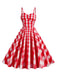 1950s Plaid Strap Swing Dress — vintage elegance for the modern woman